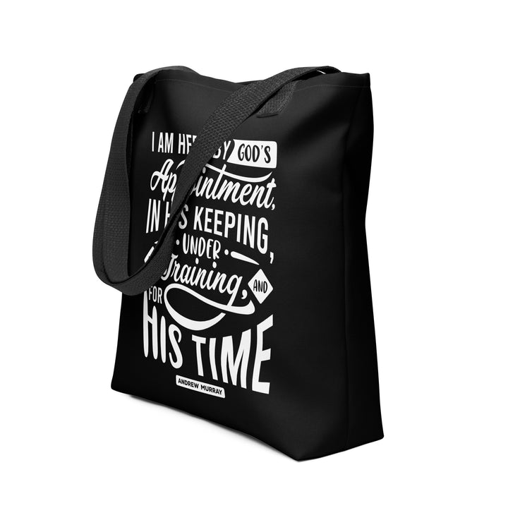 Christian Tote Bag His Time Black Tote Bags   