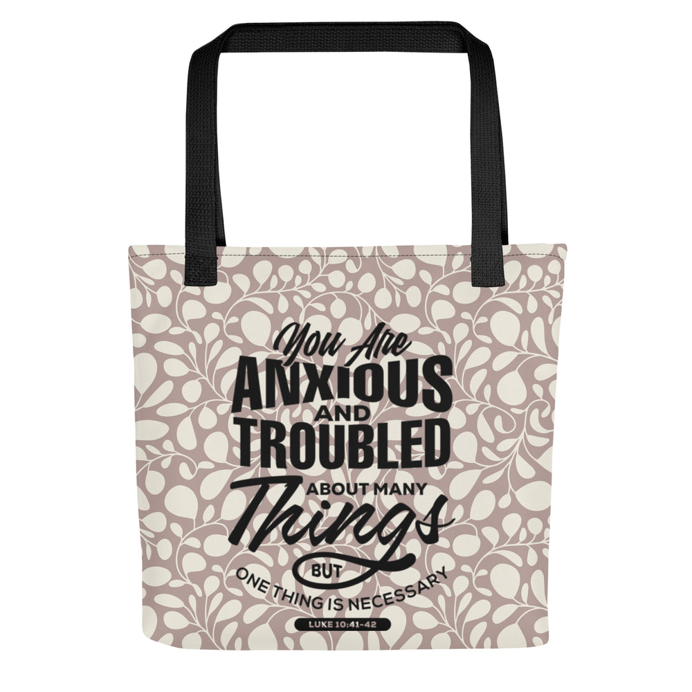 Christian Tote Bag Anxious And Troubled Tote Bags   