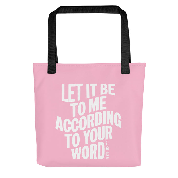 Christian Tote Bag According To Your Word Tote Bags   