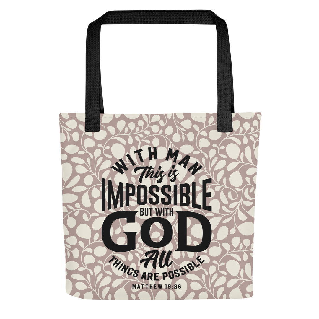 Christian Tote Bag All Things Possible Multi Tote Bags   