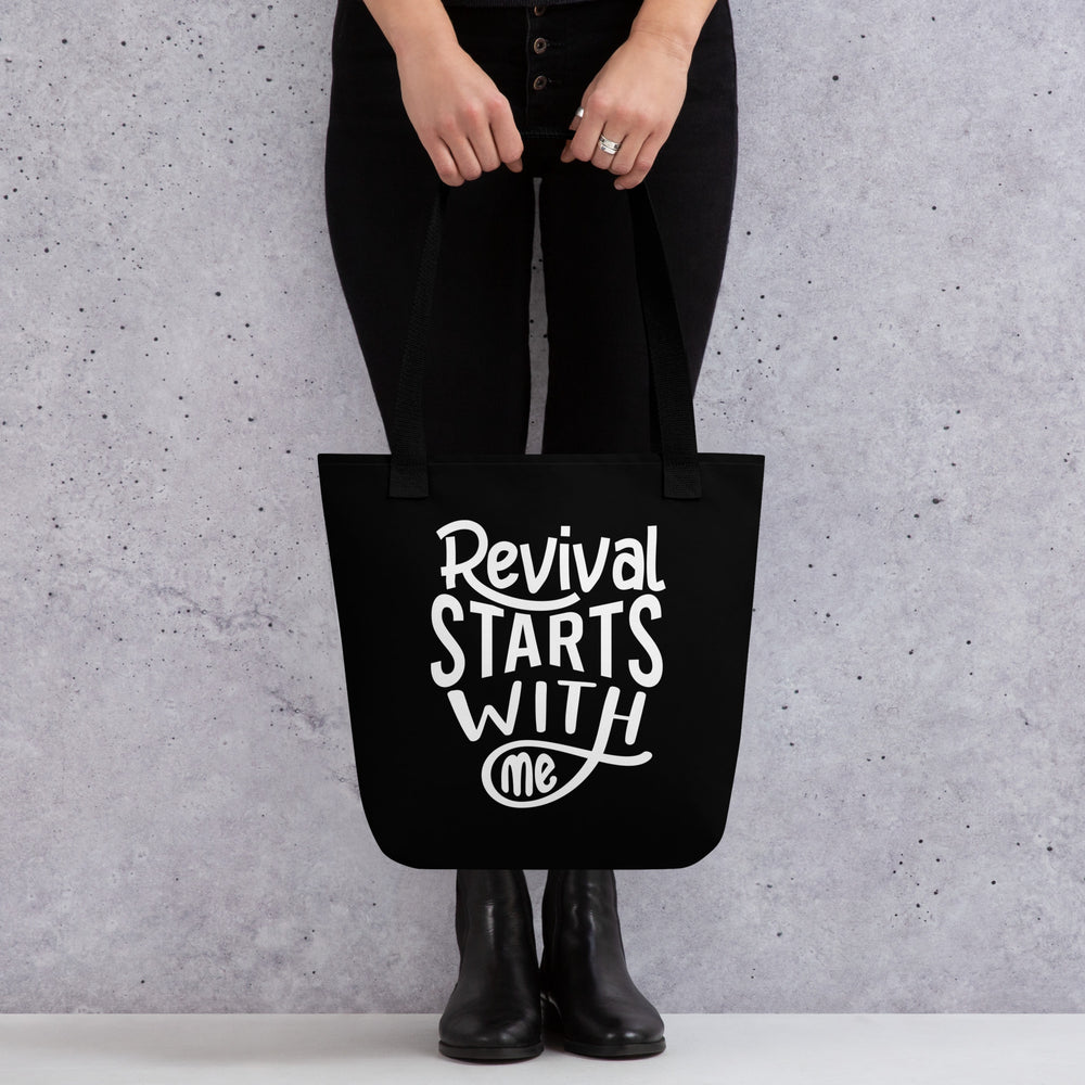 Christian Tote Bag Revival Starts With Me Tote Bags   