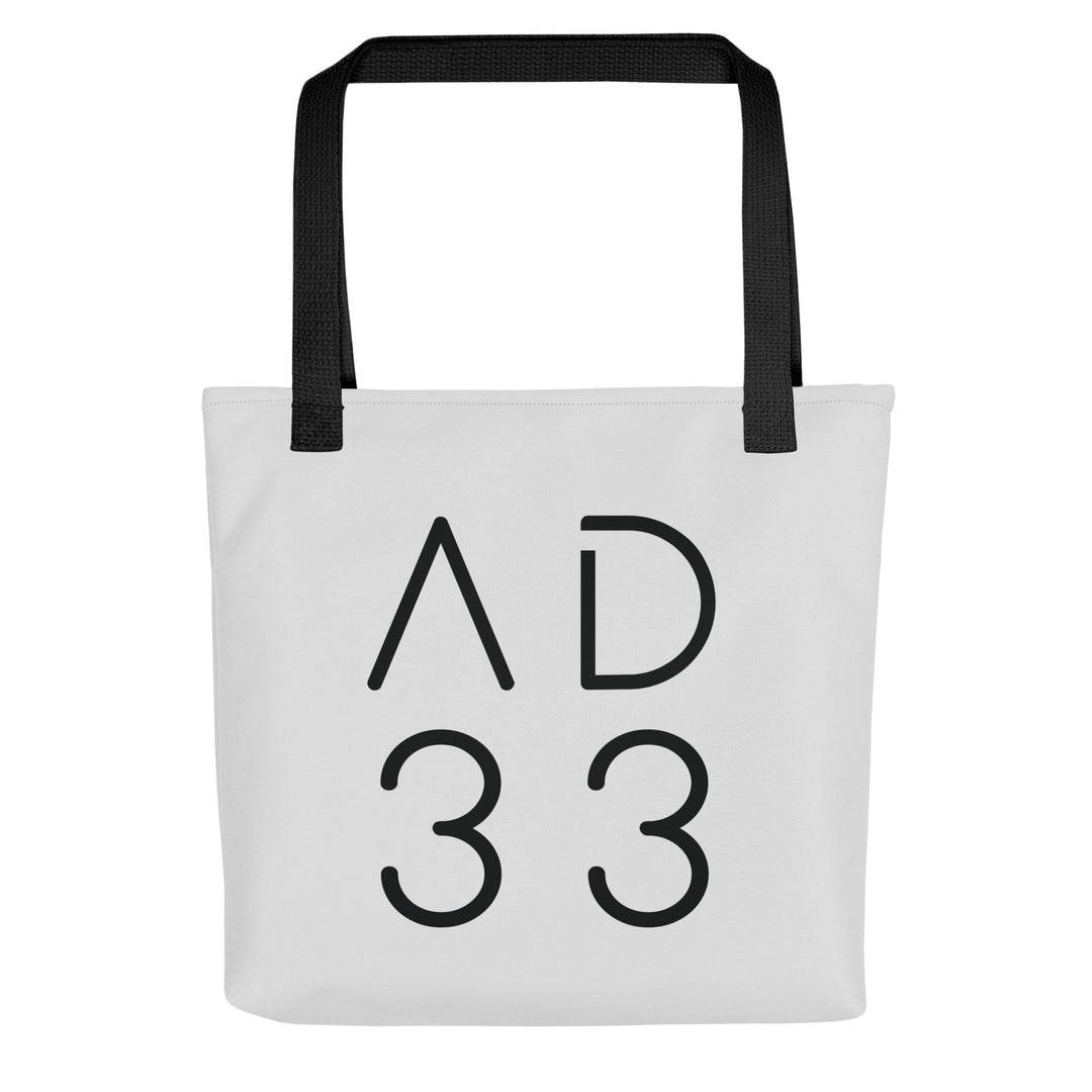 Christian Tote Bag AD 33 Light Grey Tote Bags Default Title  