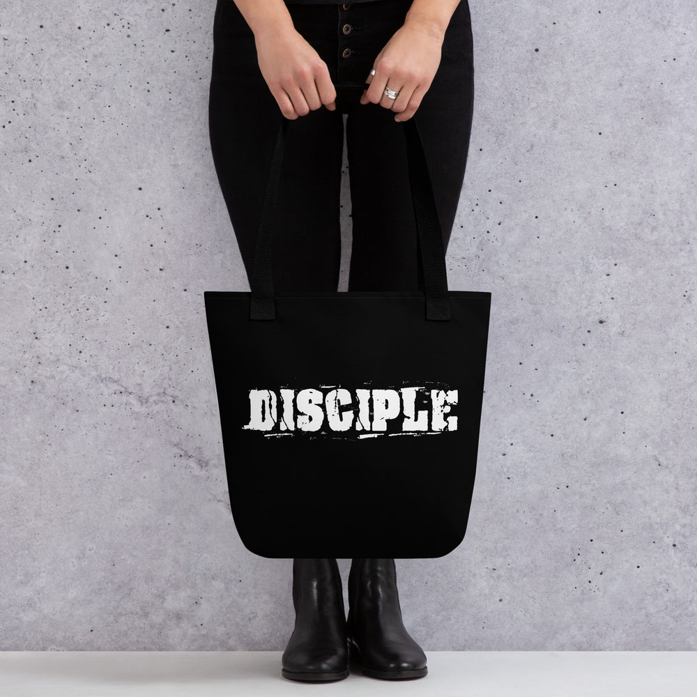 Christian Tote Bag Disciple Black Tote Bags   