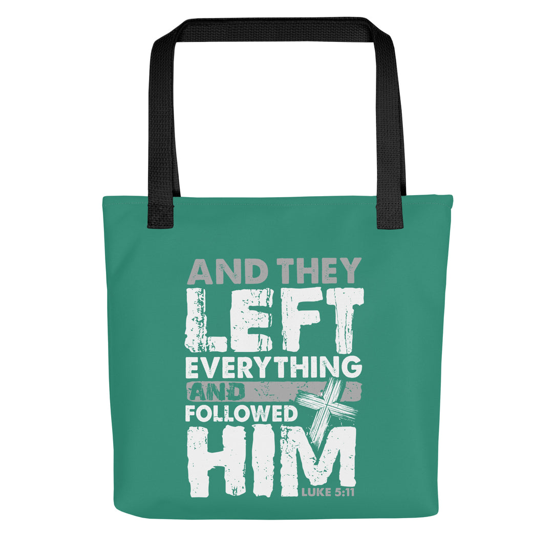 Christian Tote Bag Left Everything Green Tote Bags Default Title  