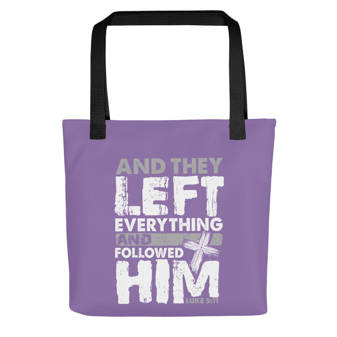 Christian Tote Bag Left Everything Purple Tote Bags Default Title  