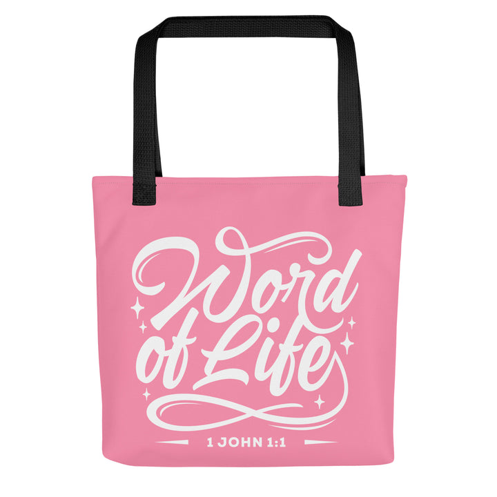 Christian Tote Bag Word of Life Pink Tote Bags Default Title  