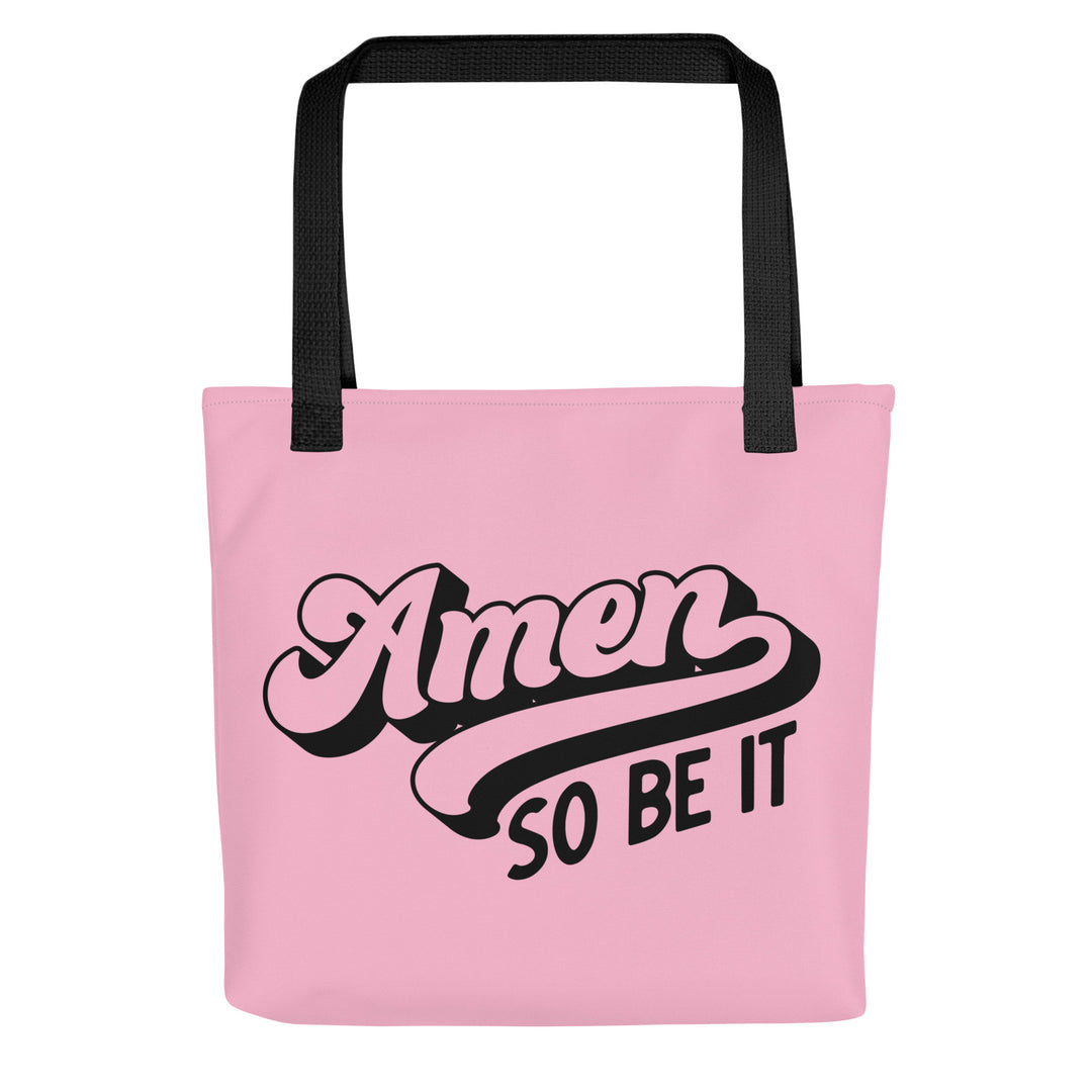 Christian Tote Bag Amazing Grace Pink Tote Bags Default Title  