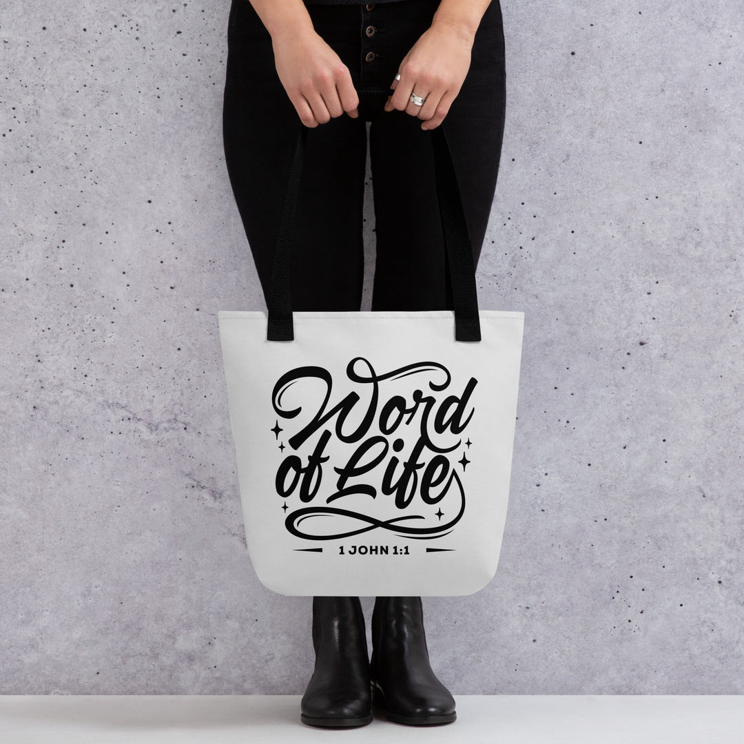 Christian Tote Bag Word of Life White Tote Bags   