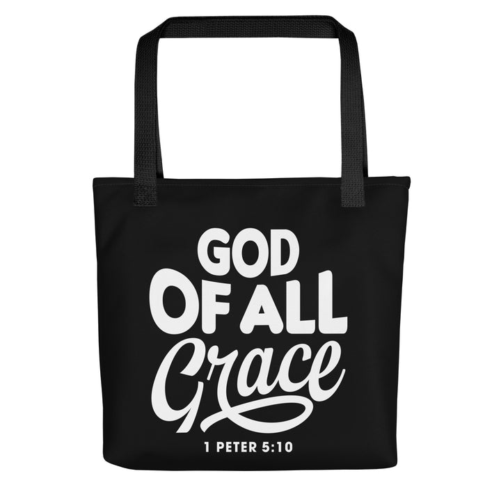 Christian Tote Bag God of All Grace Black Tote Bags Default Title  