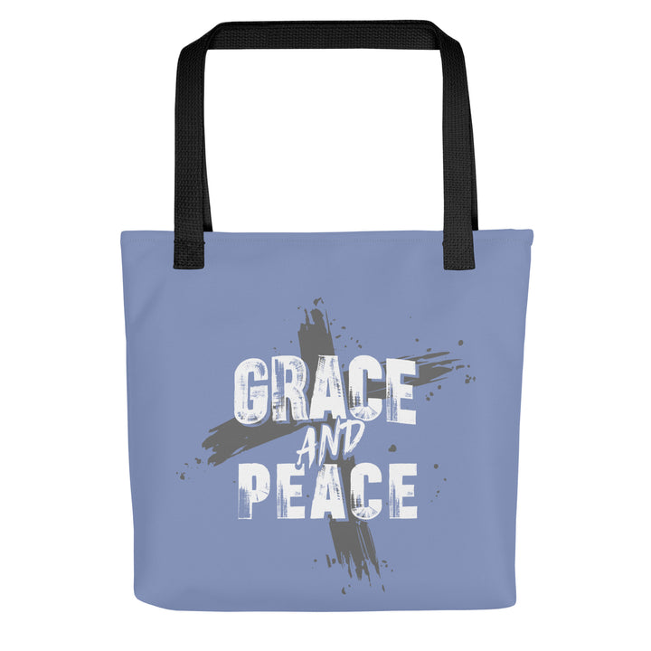 Christian Tote Bag Grace and Peace Cross Tote Bags Default Title  