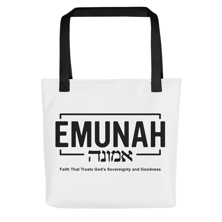 Christian Tote Bag Emunah Faith That Trusts Tote Bags Default Title  