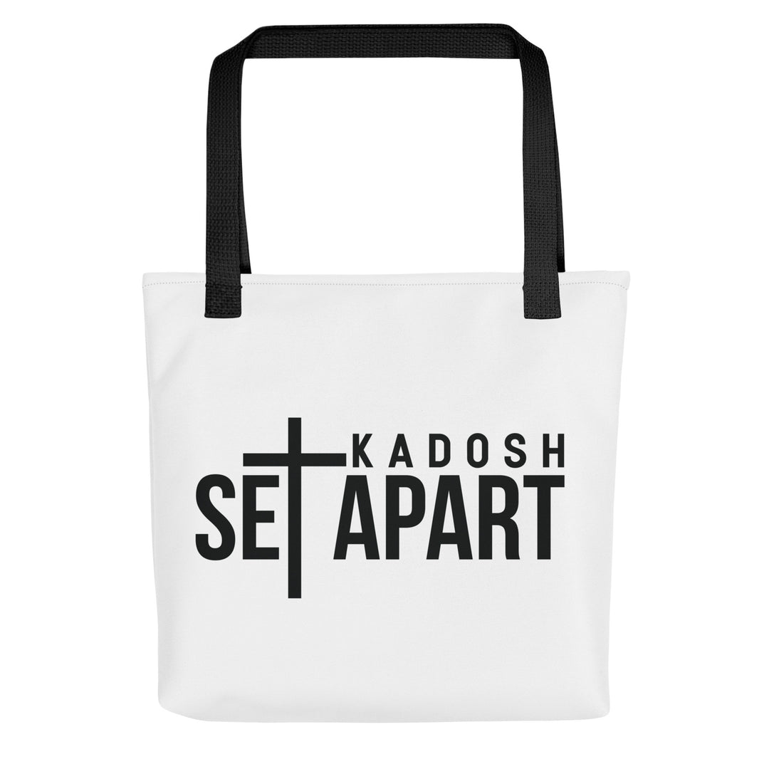 Christian Tote Bag Set Apart Kadosh White Tote Bags Default Title  