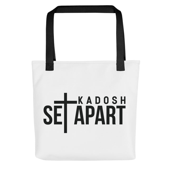 Christian Tote Bag Set Apart Kadosh White Tote Bags Default Title  