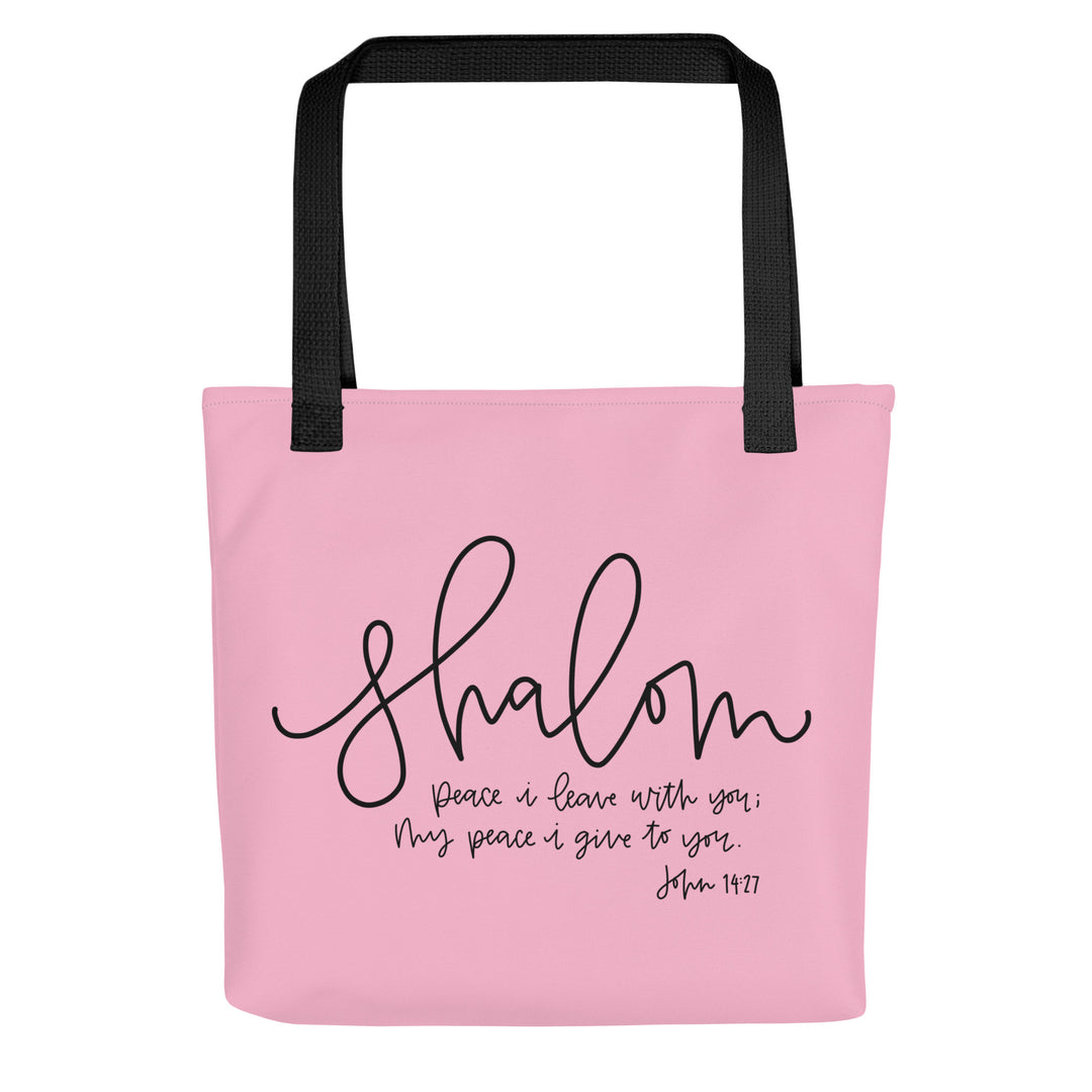 Christian Tote Bag Shalom Pink Tote Bags Default Title  