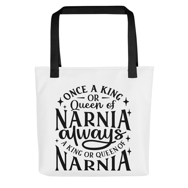 Christian Tote Bag King or Queen Narnia White Tote Bags Default Title  