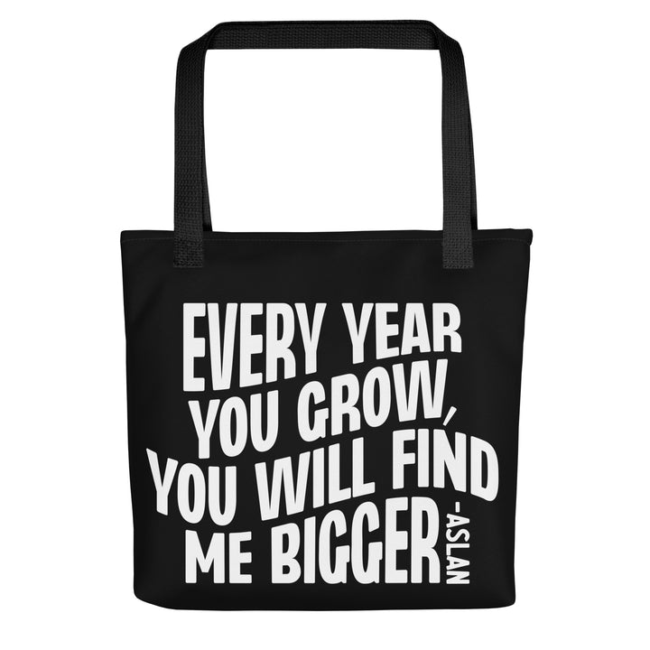 Christian Tote Bag Every Year You Grow Black Tote Bags Default Title  