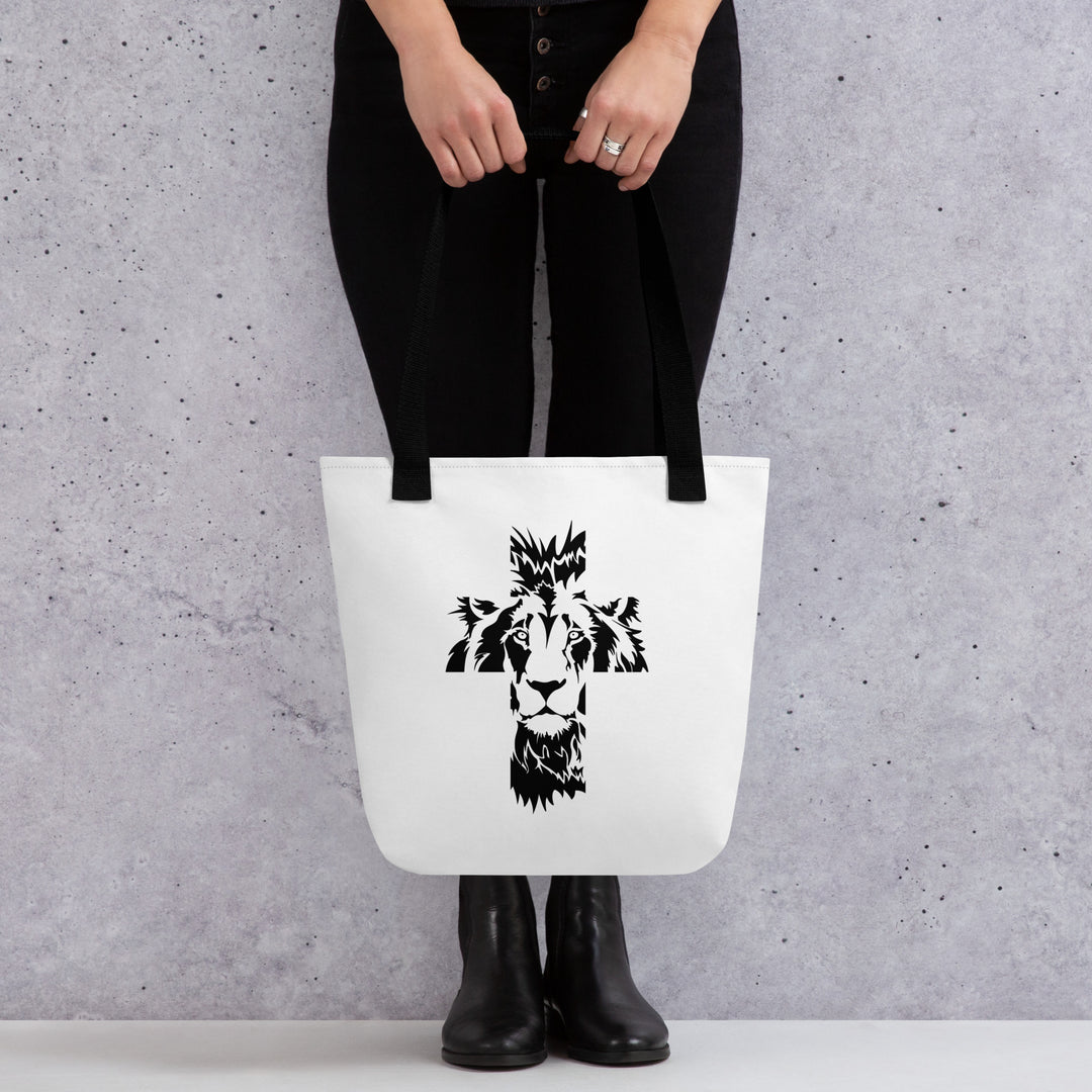 Christian Tote Bag Aslan Cross Tote Bags   