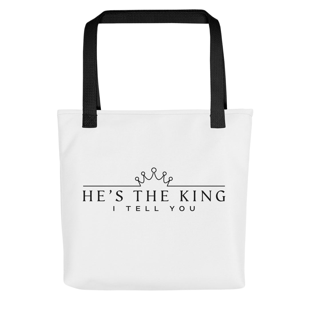 Christian Tote Bag He's The King White Tote Bags Default Title  