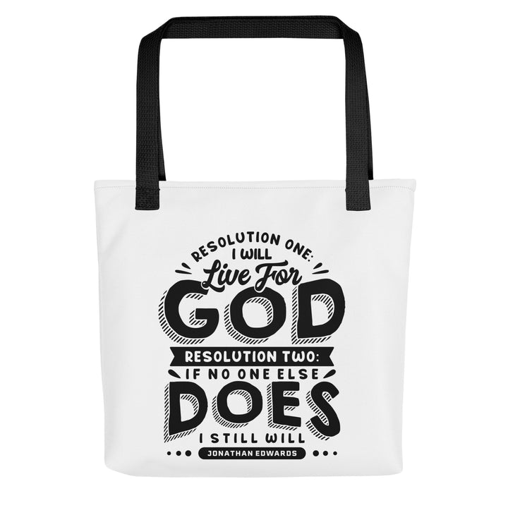 Christian Tote Bag Live for God White Tote Bags Default Title  