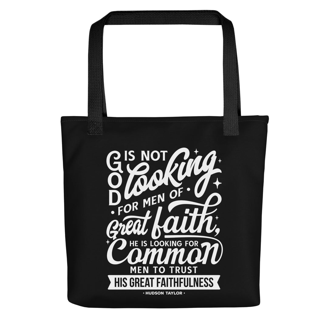 Christian Tote Bag Common Men Black Tote Bags Default Title  