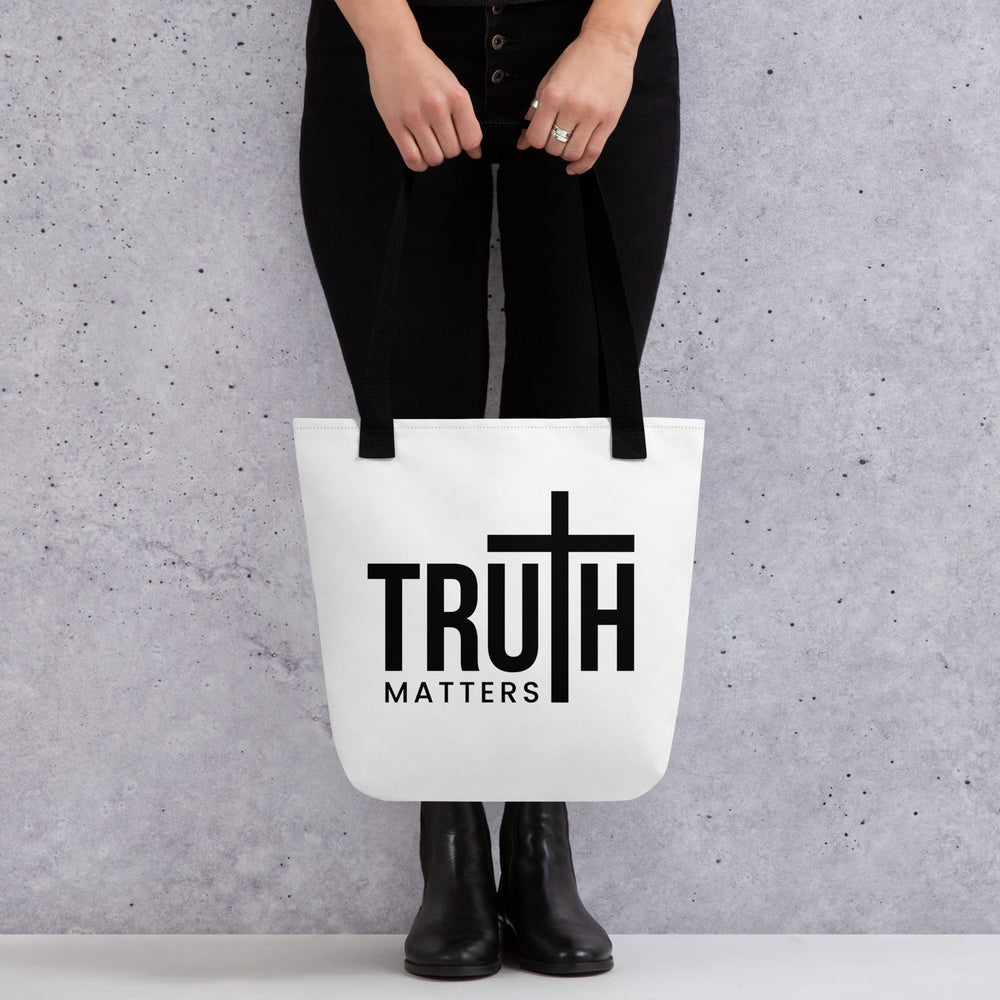 Christian Tote Bag Truth Matters White Tote Bags   