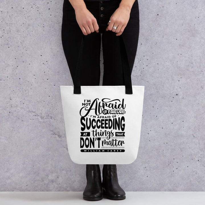 Christian Tote Bag Things That Don't Matter White Tote Bags   