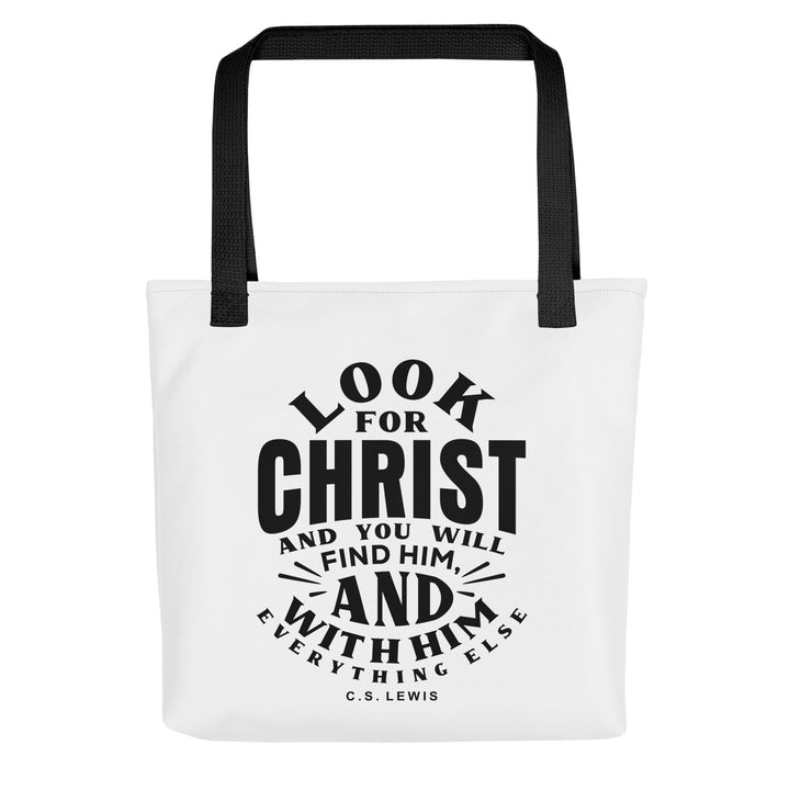 Christian Tote Bag Look For Christ Tote Bags Default Title  