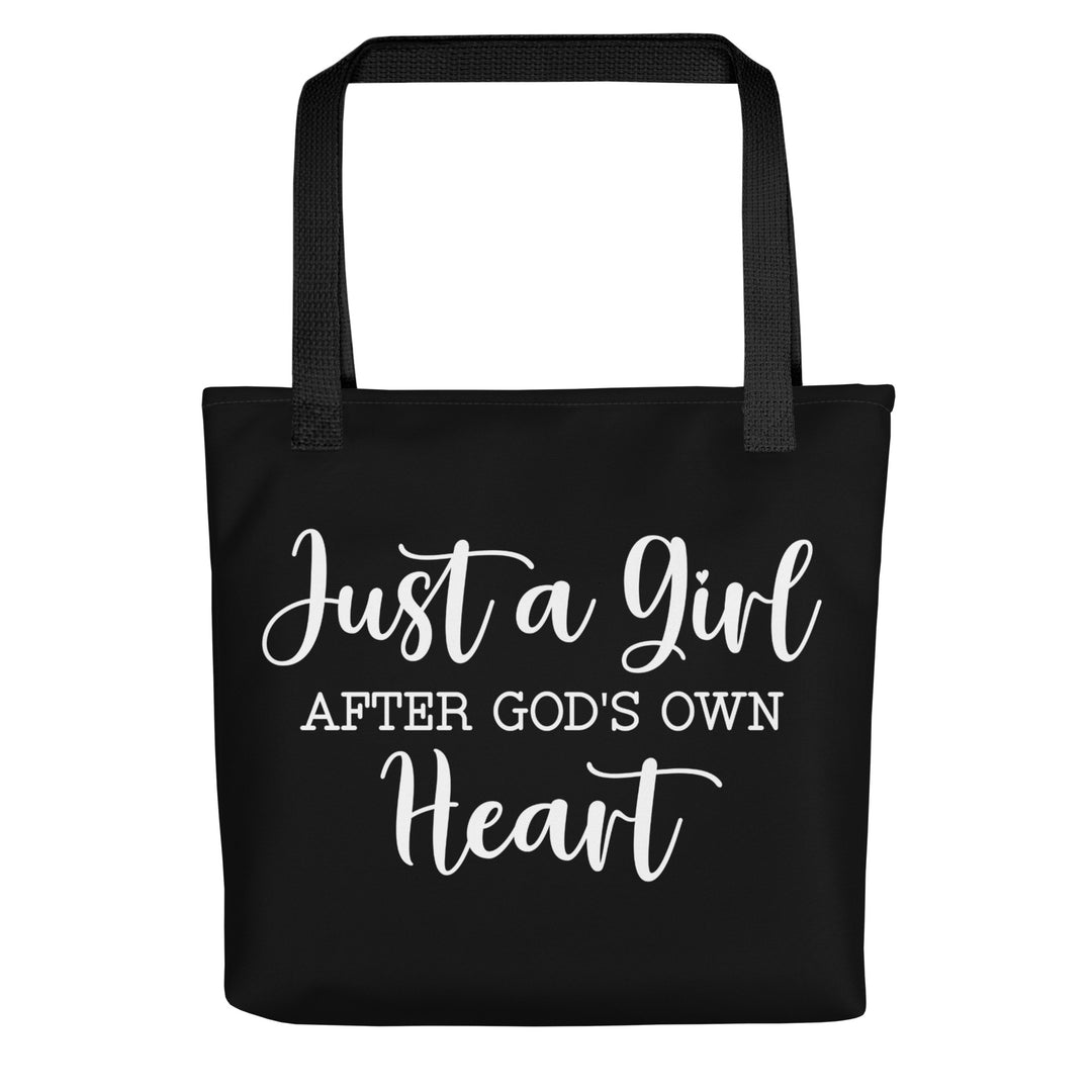 Christian Tote Bag Girl After God Black Tote Bags Default Title  