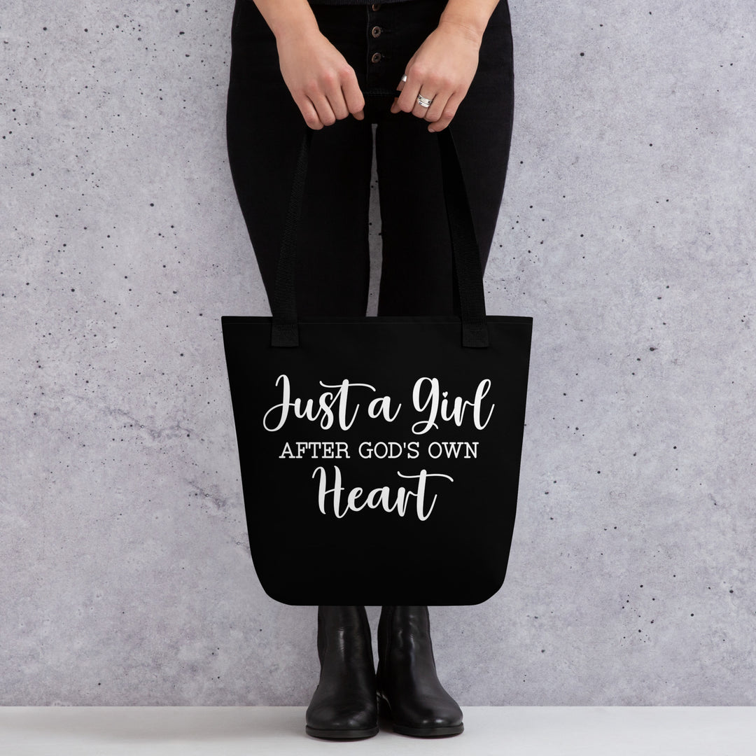 Christian Tote Bag Girl After God Black Tote Bags   