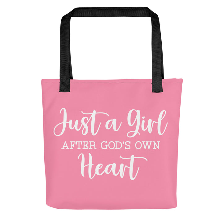 Christian Tote Bag Girl After God's Heart Pink Tote Bags Default Title  