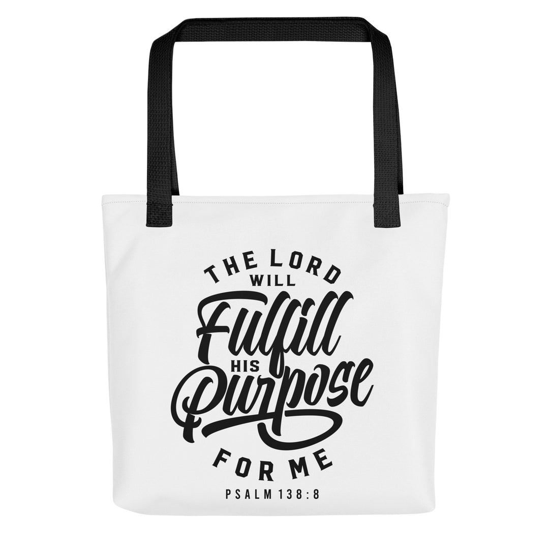 Christian Tote Bag His Purpose White Tote Bags Default Title  