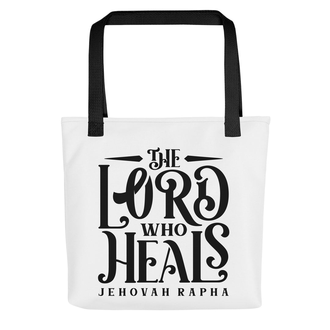 Christian Tote Bag The Lord Who Heals Black Tote Bags Default Title  