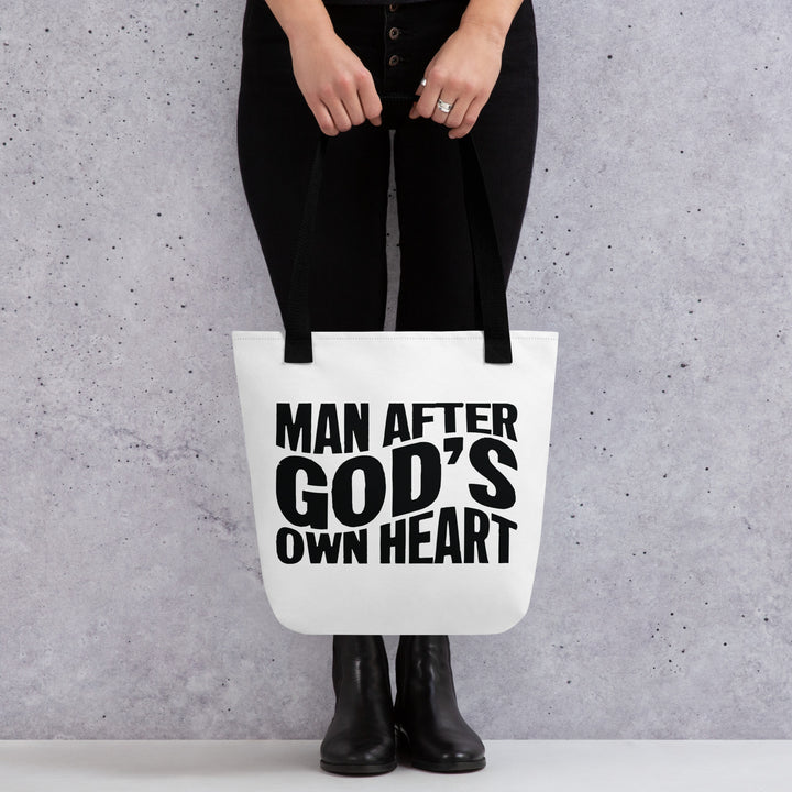 Christian Tote Bag Man After God White Tote Bags   