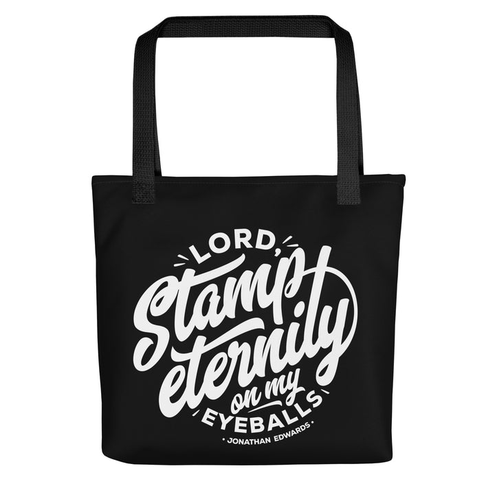 Christian Tote Bag Stamp Eternity Black Tote Bags Default Title  