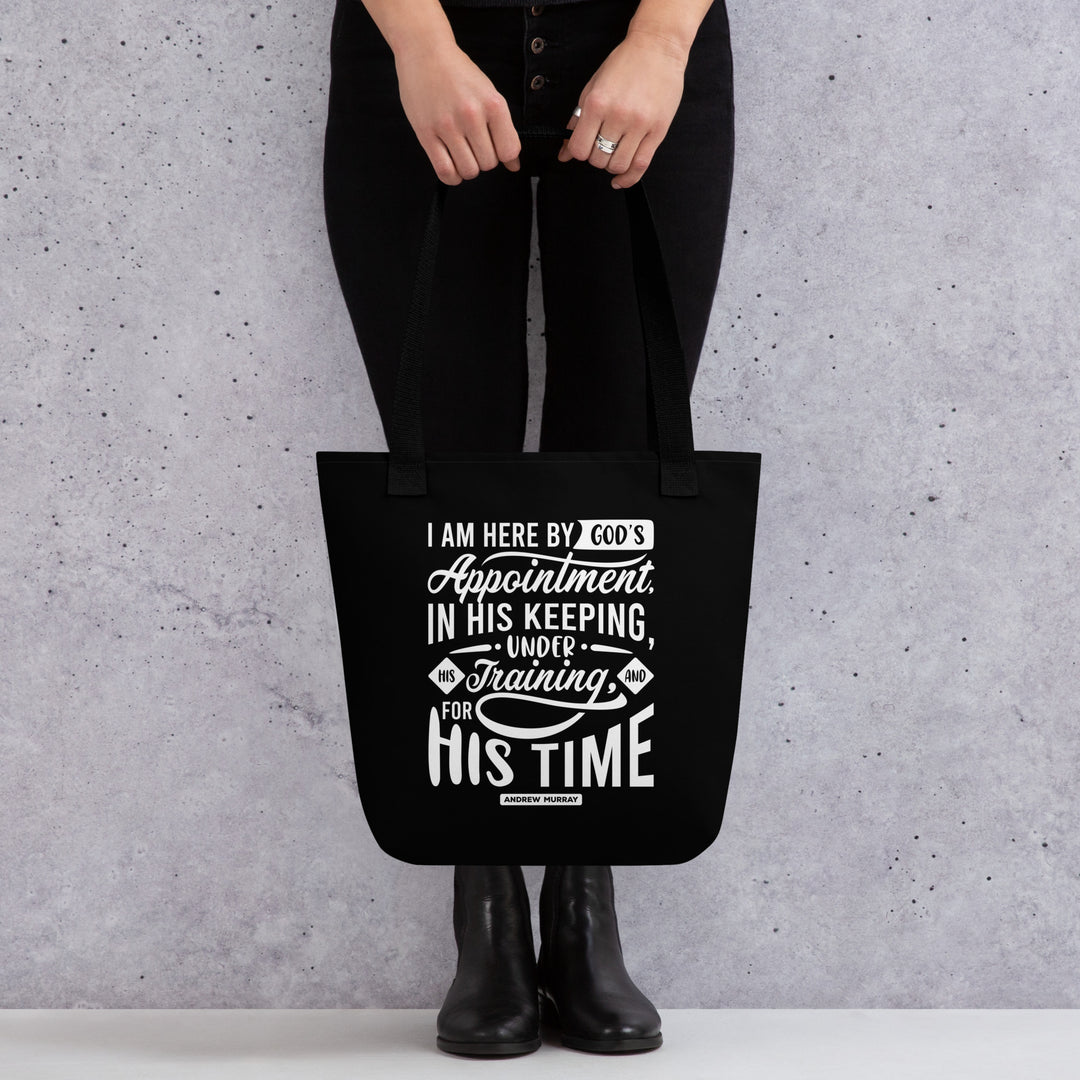 Christian Tote Bag His Time Black Tote Bags   