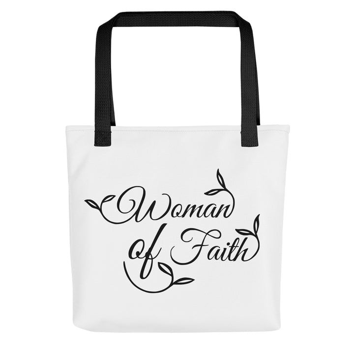 Christian Tote Bag Woman of Faith Tote Bags Default Title  