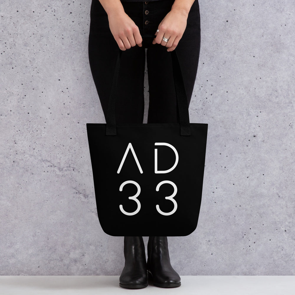 Christian Tote Bag AD 33 Black Tote Bags   