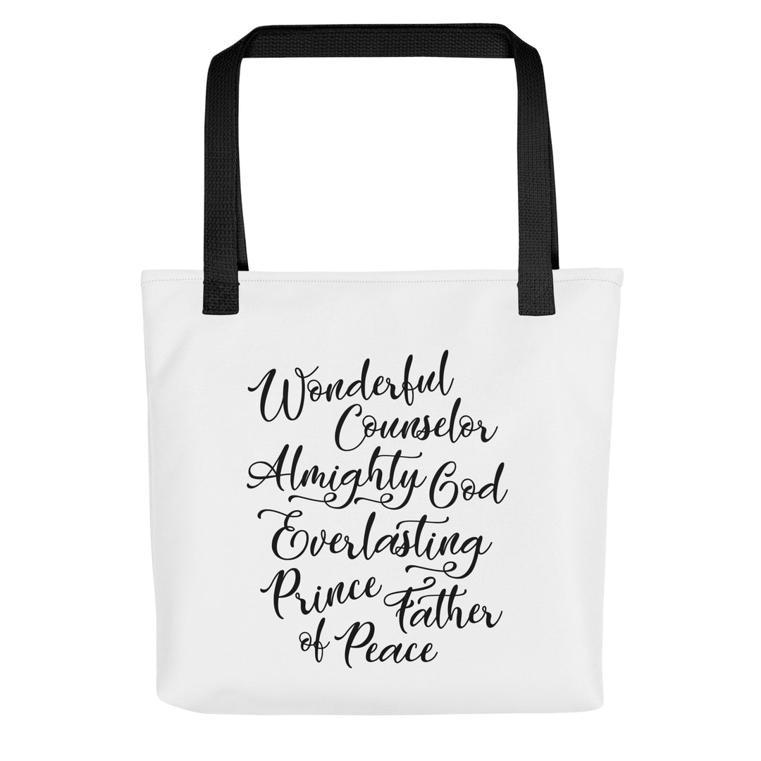 Christian Tote Bag Wonderful Counselor White Tote Bags Default Title  