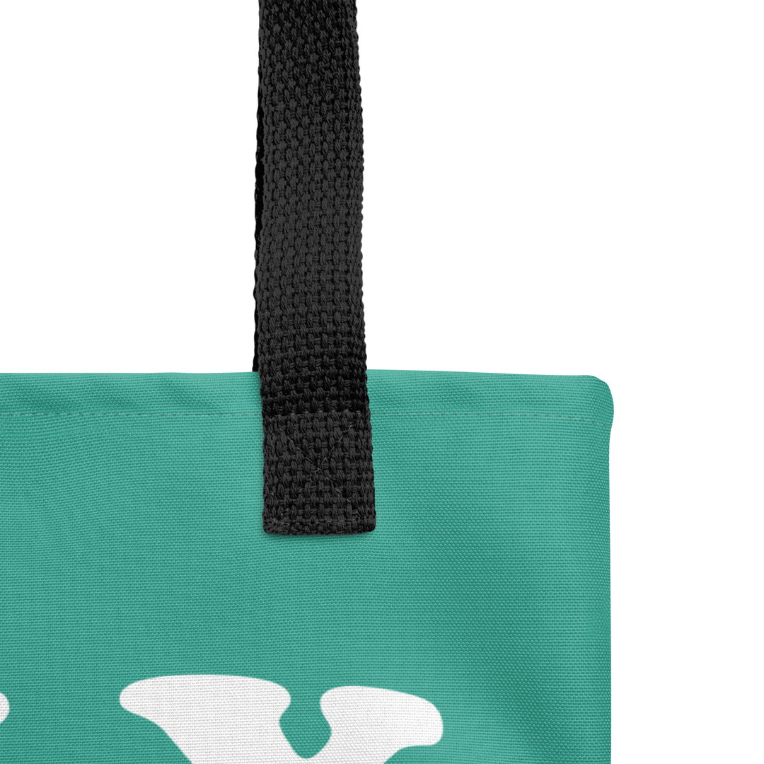 Christian Tote Bag Holy Heartburn Teal Tote Bags   