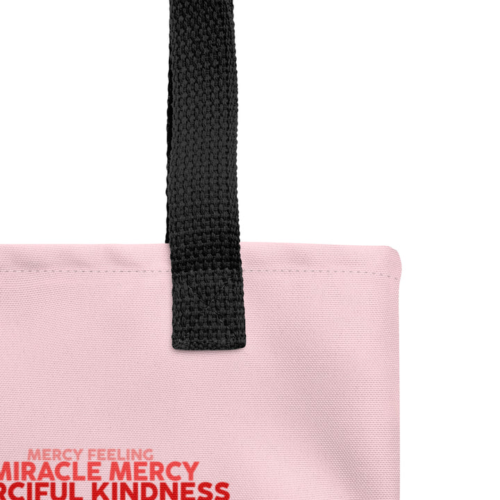 Christian Tote Bag Hesed Pink Heart Tote Bags   