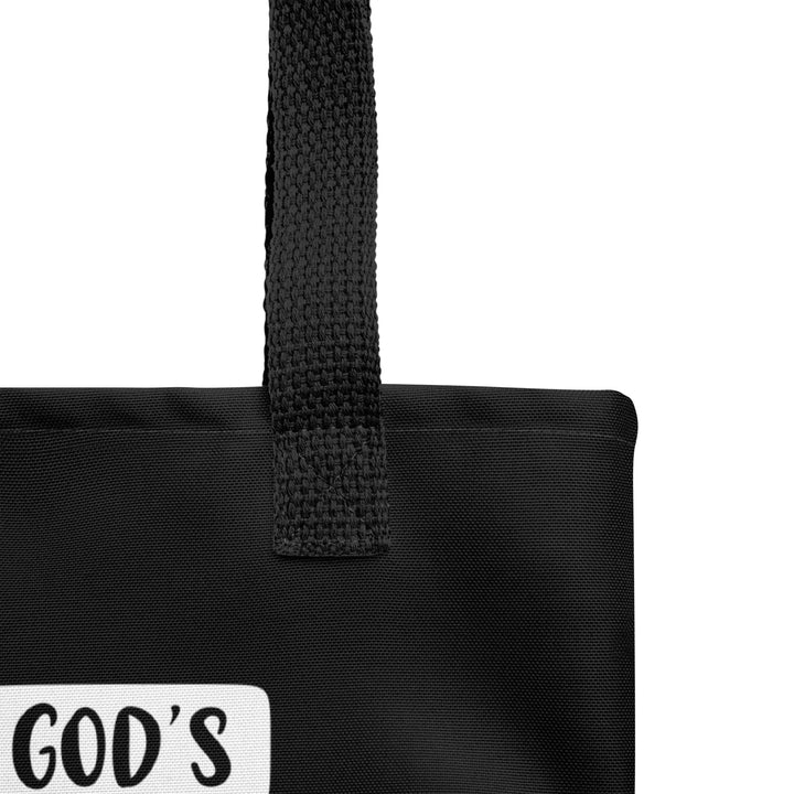 Christian Tote Bag His Time Black Tote Bags   