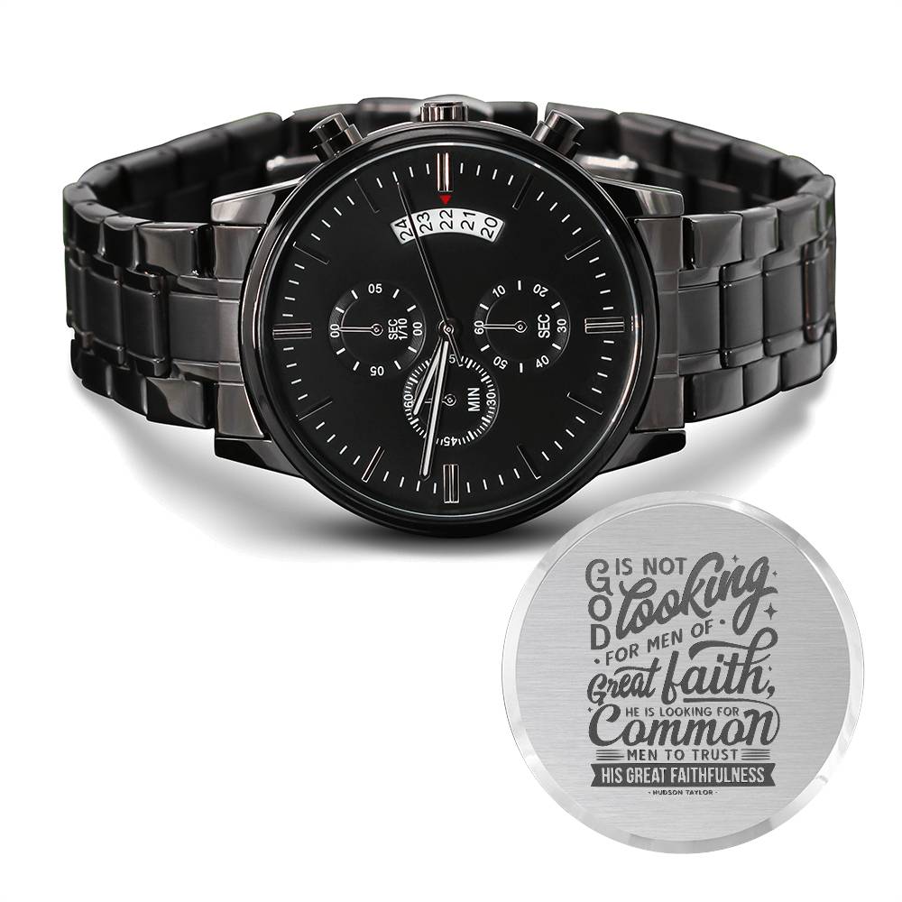 Christian Watch Common Men Engraved Black Chronograph Chronograph Watches