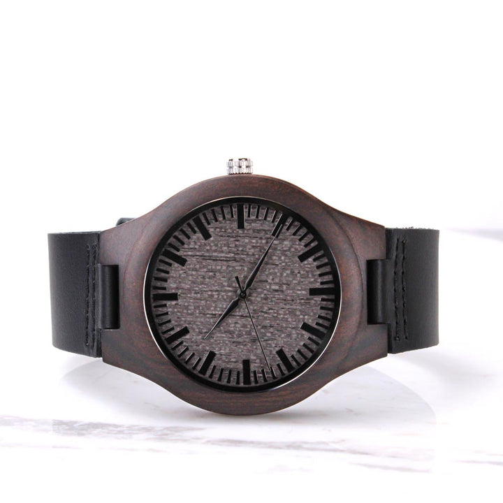 Christian Watch Rise Up And Pray Engraved Wooden Sandalwood Watches