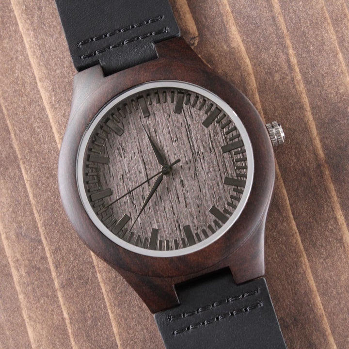 Christian Watch Rise Up And Pray Engraved Wooden Sandalwood Watches