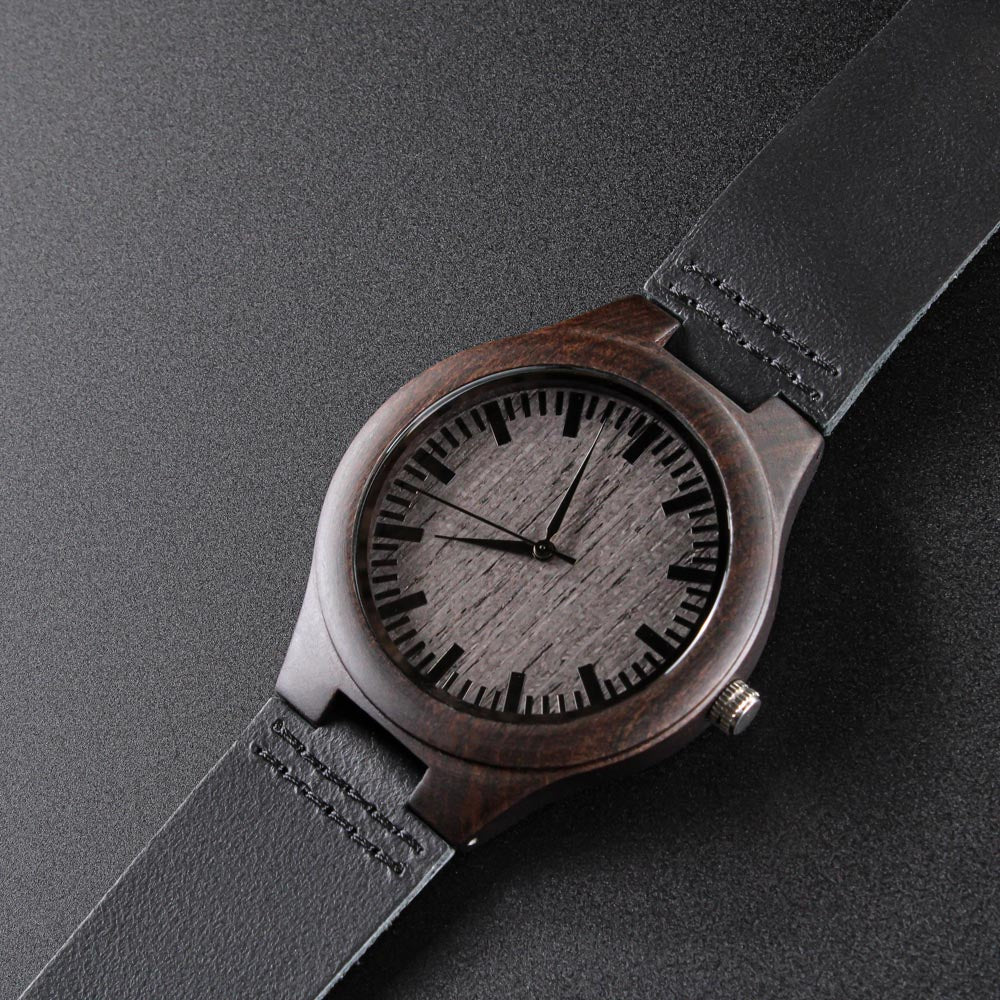 ΙΧΘΥΣ Engraved Wooden Watch Sandalwood Watches   