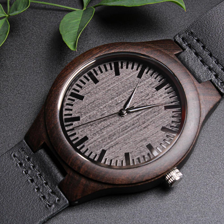 Christian Watch Rise Up And Pray Engraved Wooden Sandalwood Watches