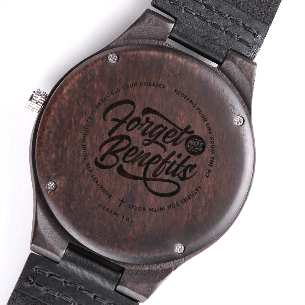 Christian Watch Psalm 103 Engraved Wooden Sandalwood Watches