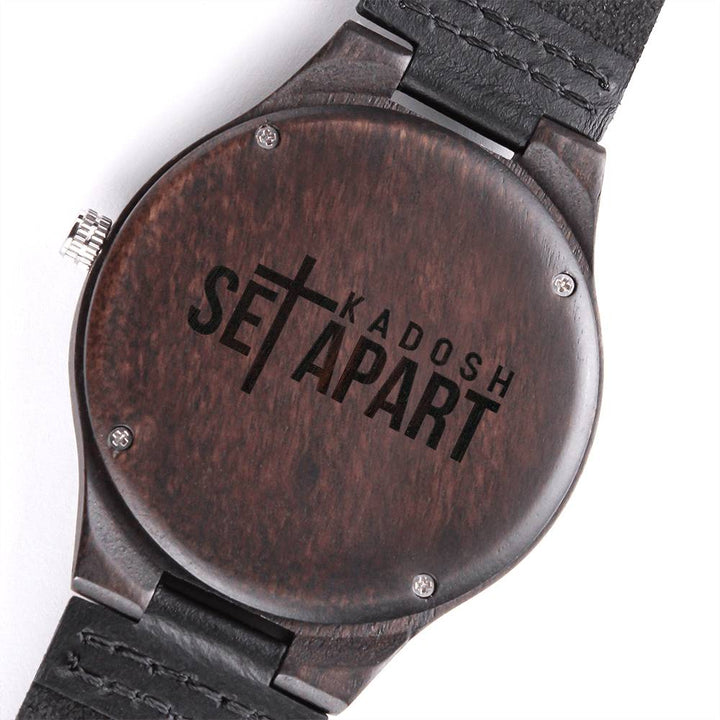 Christian Watch Set Apart Kadosh Engraved Wooden Sandalwood Watches