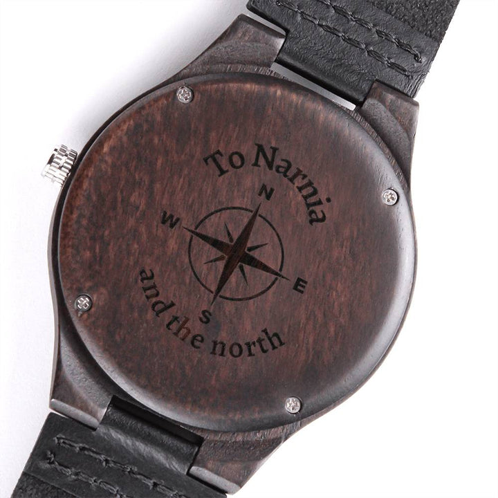 Christian Watch To Narnia Engraved Wooden Sandalwood Watches