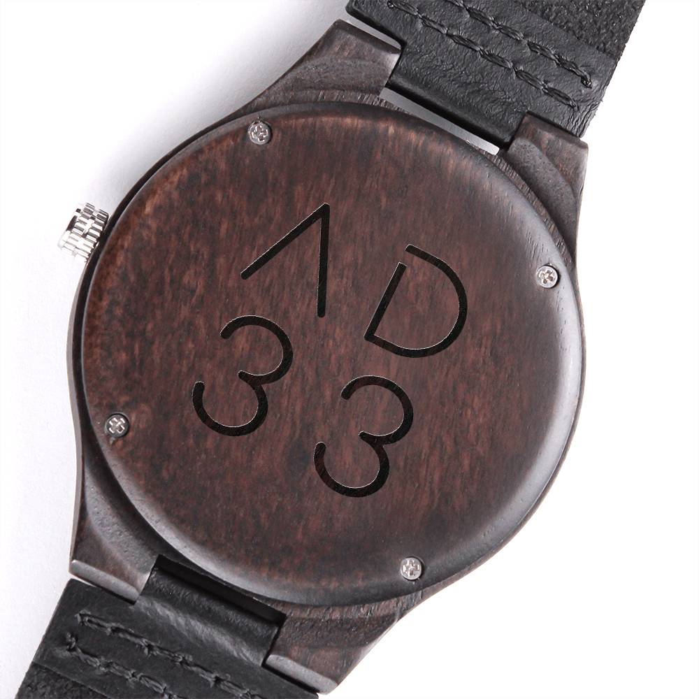 Christian Watch AD 33 Engraved Wooden Sandalwood Watches